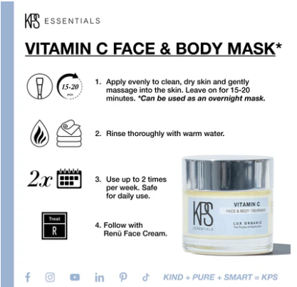 Vitamin C Face & Body Treatment KPS Essentials 2.3oz