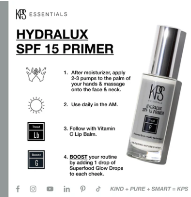 Hydralux SPF 15 Primer KPS Essentials 1 oz