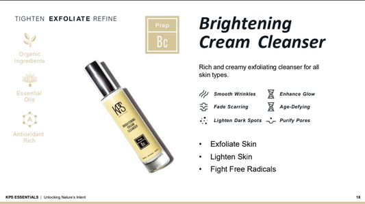 Brightening Cream Cleanser  1.7 oz KPS