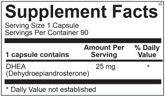 DHEA 25 mg by Keystone Nutrition